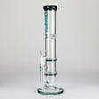 Maple Craft Inc Glass Bong Ganjavibes | Honeycomb 14 Inches Two Disk Percolator Glass Bong By Irie Vibes Series Ganjavibes | Honeycomb 14 Inches Two Disk Percolator Glass Bong By Irie Vibes Series