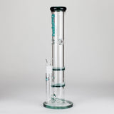 Maple Craft Inc Glass Bong Ganjavibes | Honeycomb 14 Inches Two Disk Percolator Glass Bong By Irie Vibes Series Ganjavibes | Honeycomb 14 Inches Two Disk Percolator Glass Bong By Irie Vibes Series