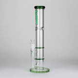 Maple Craft Inc Glass Bong Ganjavibes | Honeycomb 14 Inches Two Disk Percolator Glass Bong By Irie Vibes Series Ganjavibes | Honeycomb 14 Inches Two Disk Percolator Glass Bong By Irie Vibes Series