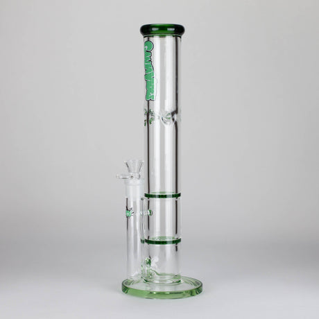 Maple Craft Inc Glass Bong Ganjavibes | Honeycomb 14 Inches Two Disk Percolator Glass Bong By Irie Vibes Series Ganjavibes | Honeycomb 14 Inches Two Disk Percolator Glass Bong By Irie Vibes Series