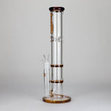 Maple Craft Inc Glass Bong Ganjavibes | Honeycomb 14 Inches Two Disk Percolator Glass Bong By Irie Vibes Series Ganjavibes | Honeycomb 14 Inches Two Disk Percolator Glass Bong By Irie Vibes Series