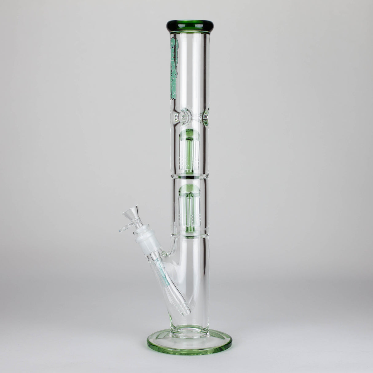 Ganjavibes | 17" Double Tree Percolator Glass Bong By Irie Vibes
