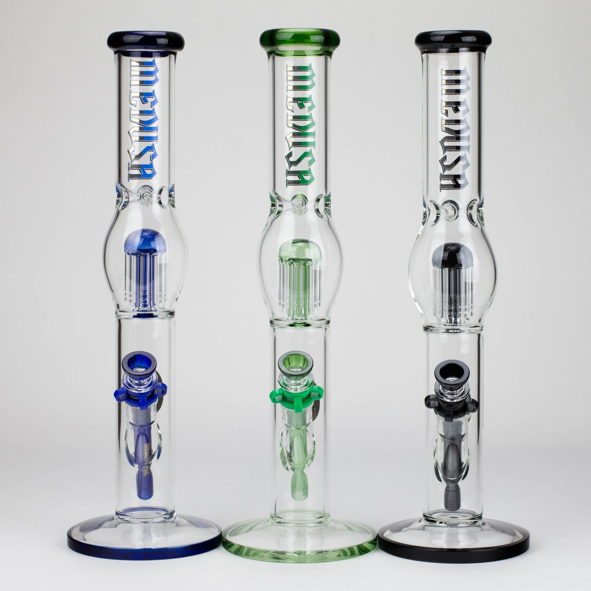Medusa 17" Thick Glass Bong with Tree Perc & Ice Pinch