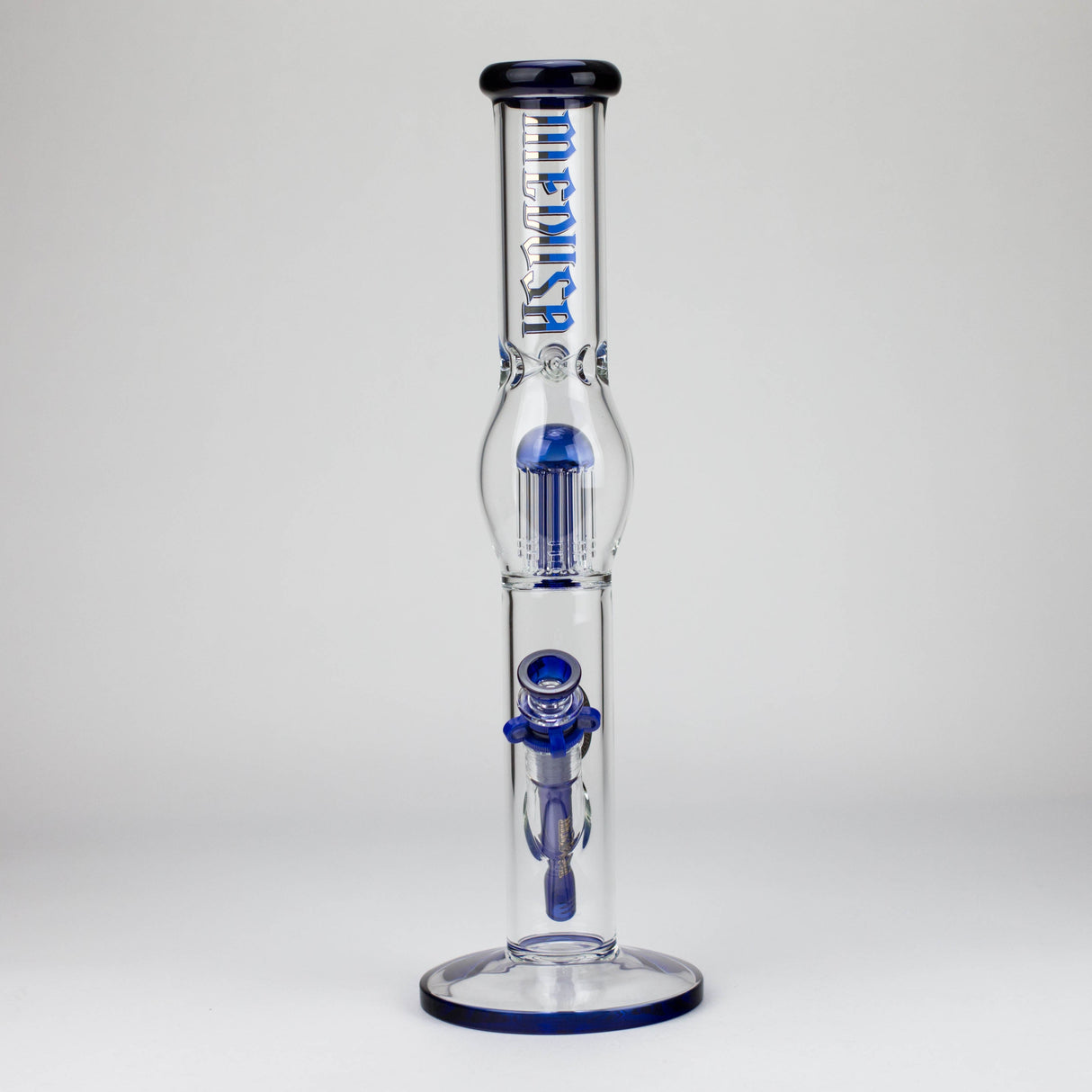Medusa 17" Thick Glass Bong with Tree Perc & Ice Pinch