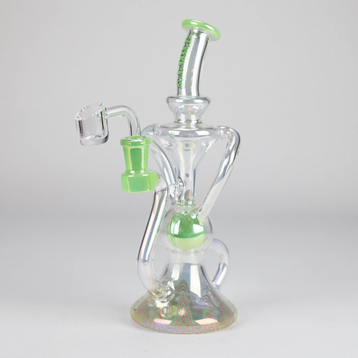 Trippy Glass Colour-Shift Recycler Dab Rig