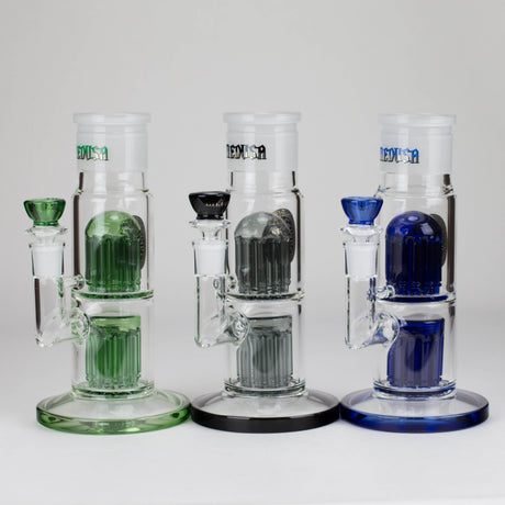 Small Biz Distributors Glass Bong Medusa | Double Tree Arm Perc Base for Stack-A-Bong Medusa | Double Tree Arm Perc Base for Stack-A-Bong