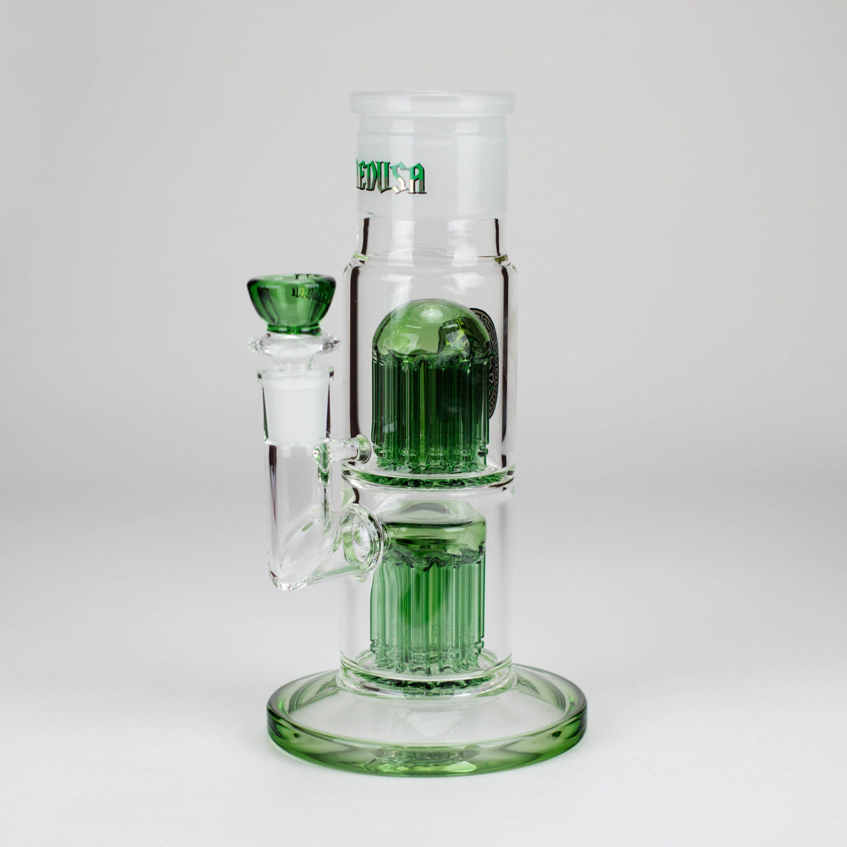 Small Biz Distributors Glass Bong Medusa | Double Tree Arm Perc Base for Stack-A-Bong Medusa | Double Tree Arm Perc Base for Stack-A-Bong