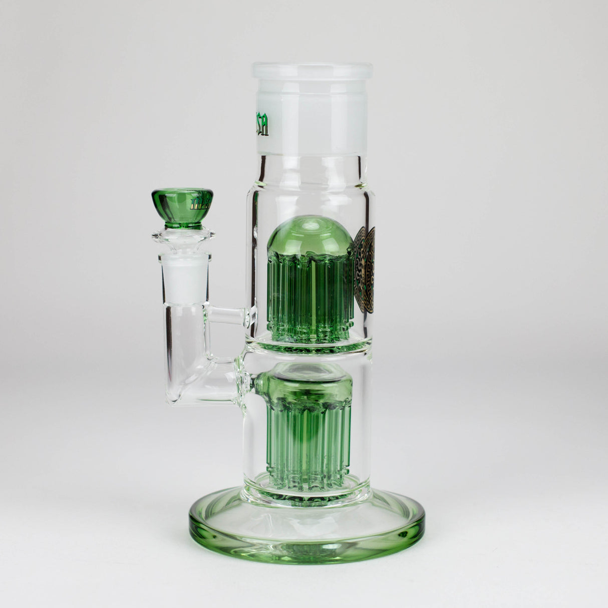 Small Biz Distributors Glass Bong Medusa | Double Tree Arm Perc Base for Stack-A-Bong Medusa | Double Tree Arm Perc Base for Stack-A-Bong