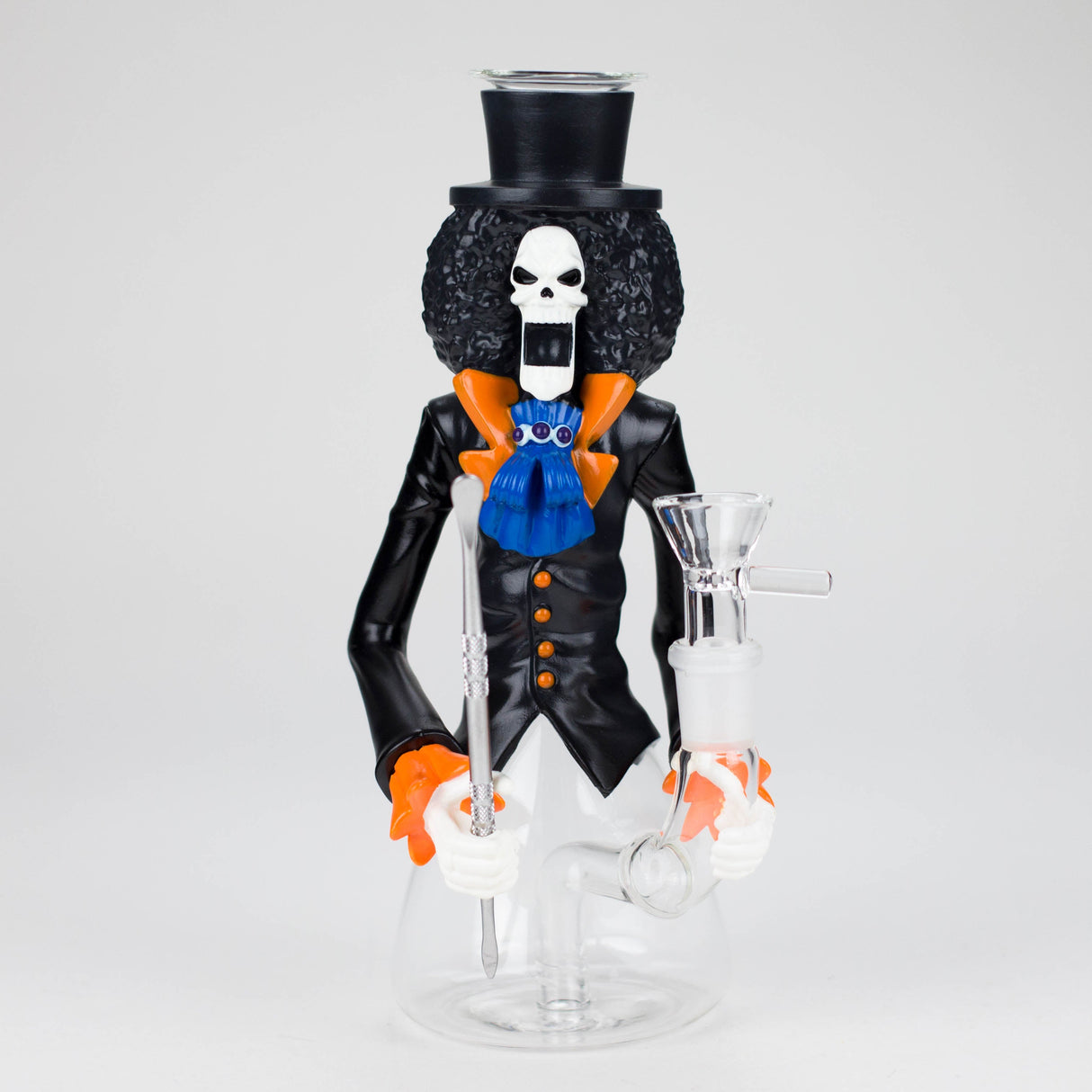 8.5" Skeleton Vinyl Water Pipe with Dabber