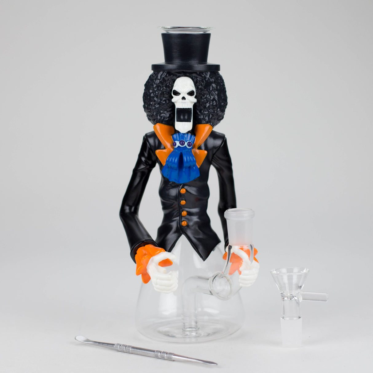 8.5" Skeleton Vinyl Water Pipe with Dabber