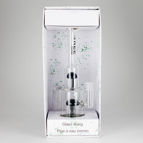 Maq Distributors Glass Bong Tree Glass | 15" Double Tree Cake Bong Tree Glass | 15" Double Tree Cake Bong