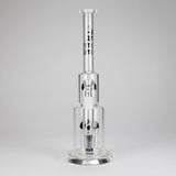 Maq Distributors Glass Bong Tree Glass | 15" Double Tree Cake Bong Tree Glass | 15" Double Tree Cake Bong