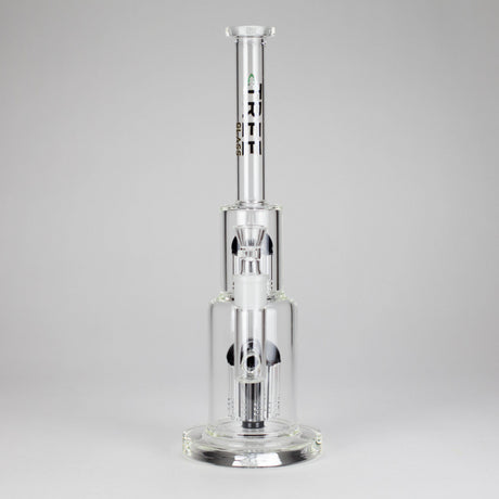 Maq Distributors Glass Bong Tree Glass | 15" Double Tree Cake Bong Tree Glass | 15" Double Tree Cake Bong