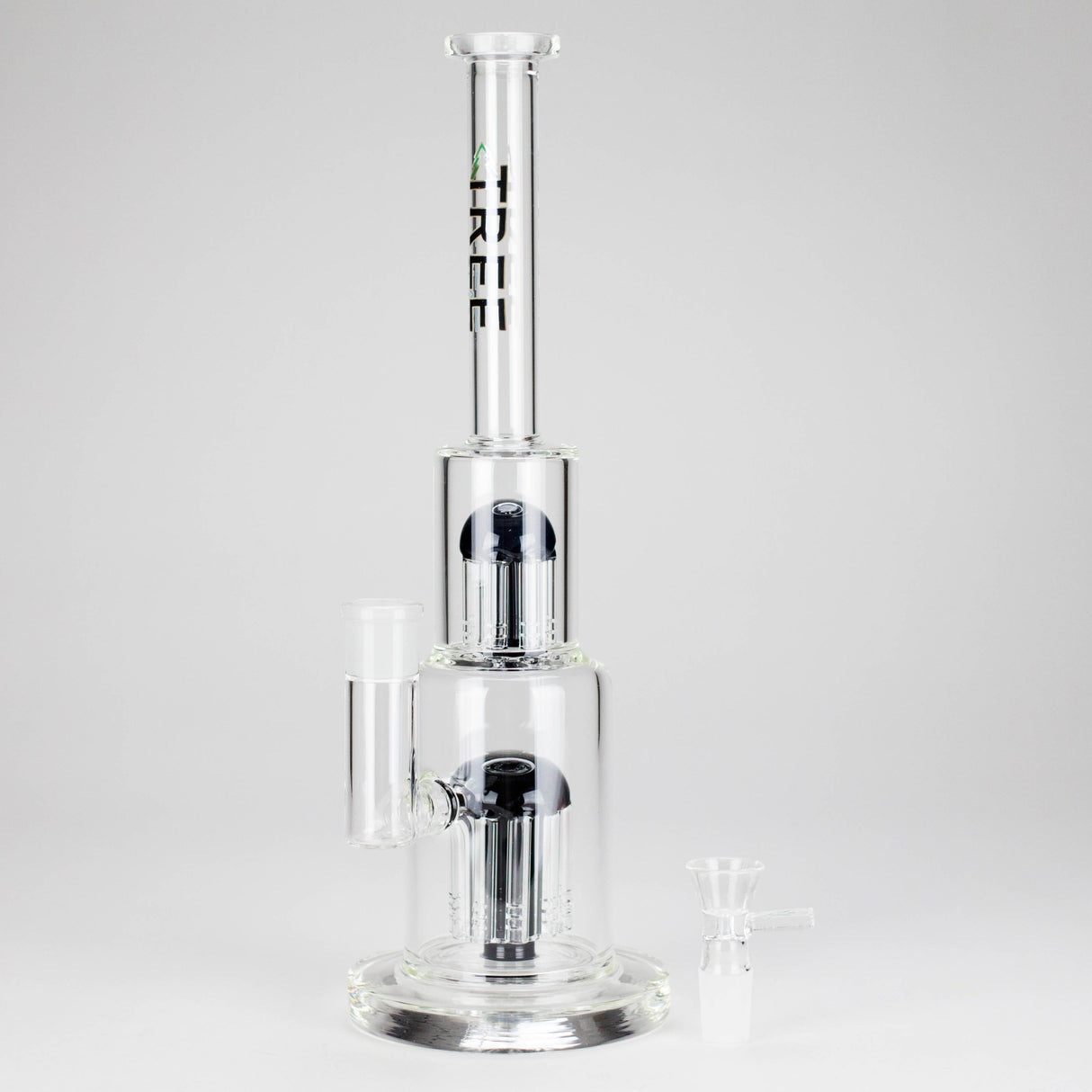 Maq Distributors Glass Bong Tree Glass | 15" Double Tree Cake Bong Tree Glass | 15" Double Tree Cake Bong
