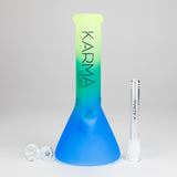 Karma | 9" Beaker 3 Toned Frosted Glass Bong