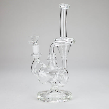 Canadian Distributor Glass Bong 11" Clear Recycler Glass Bong with Inline Diffuser 11" Clear Recycler Glass Bong - Inline Diffuser | Canada