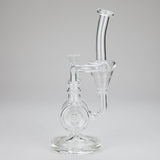 11" Clear Recycler Glass Bong with Inline Diffuser