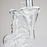 11" Clear Recycler Glass Bong with Inline Diffuser