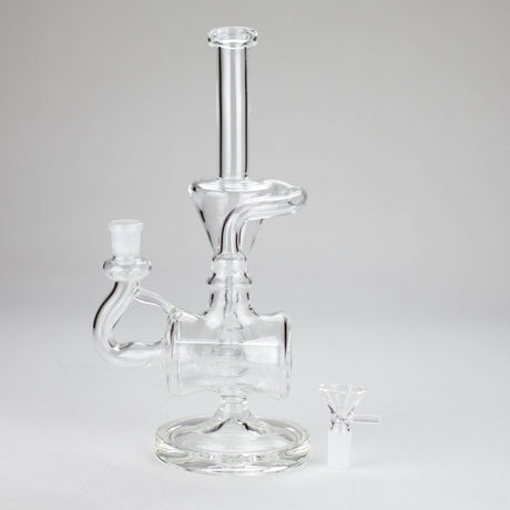 Canadian Distributor Glass Bong 11" Clear Recycler Glass Bong with Inline Diffuser 11" Clear Recycler Glass Bong - Inline Diffuser | Canada