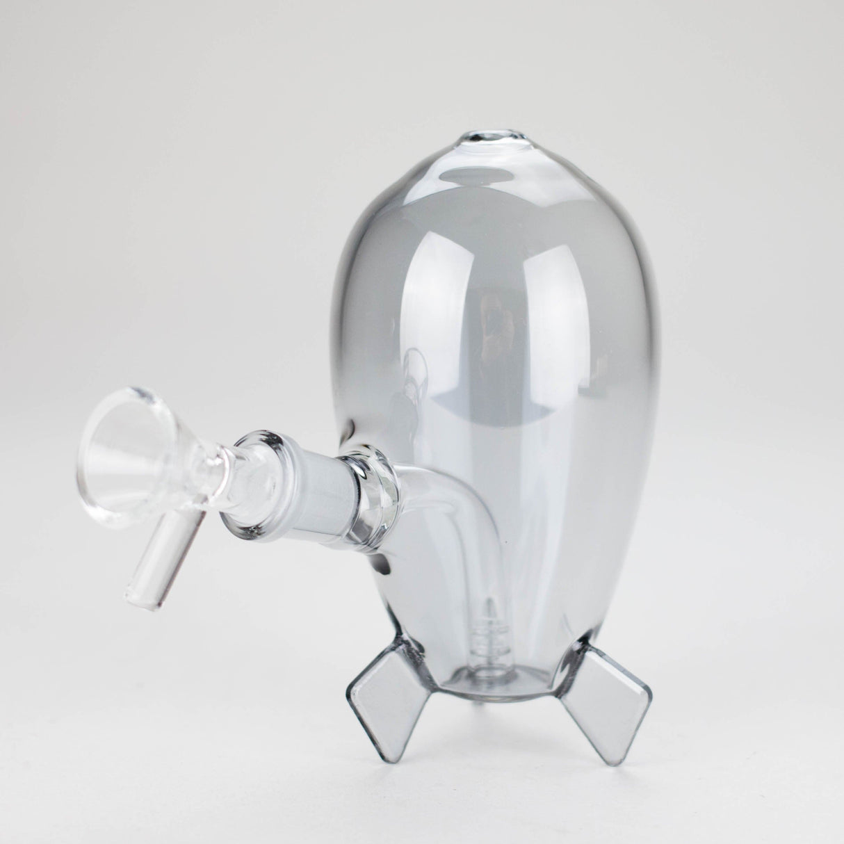 Canadian Distributor Glass Bong 4″ Grey Rocket Glass Bong [XD022] 4″ Grey Rocket Glass Bong [XD022]