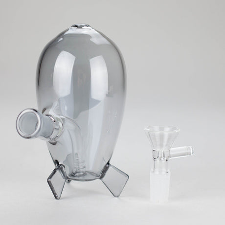 Canadian Distributor Glass Bong 4″ Grey Rocket Glass Bong [XD022] 4″ Grey Rocket Glass Bong [XD022]