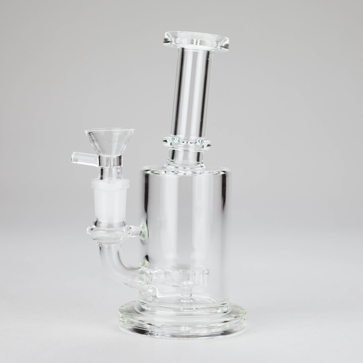 7" Clear Glass Bong with Built-In Diffuser