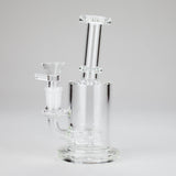 7" Clear Glass Bong with Built-In Diffuser