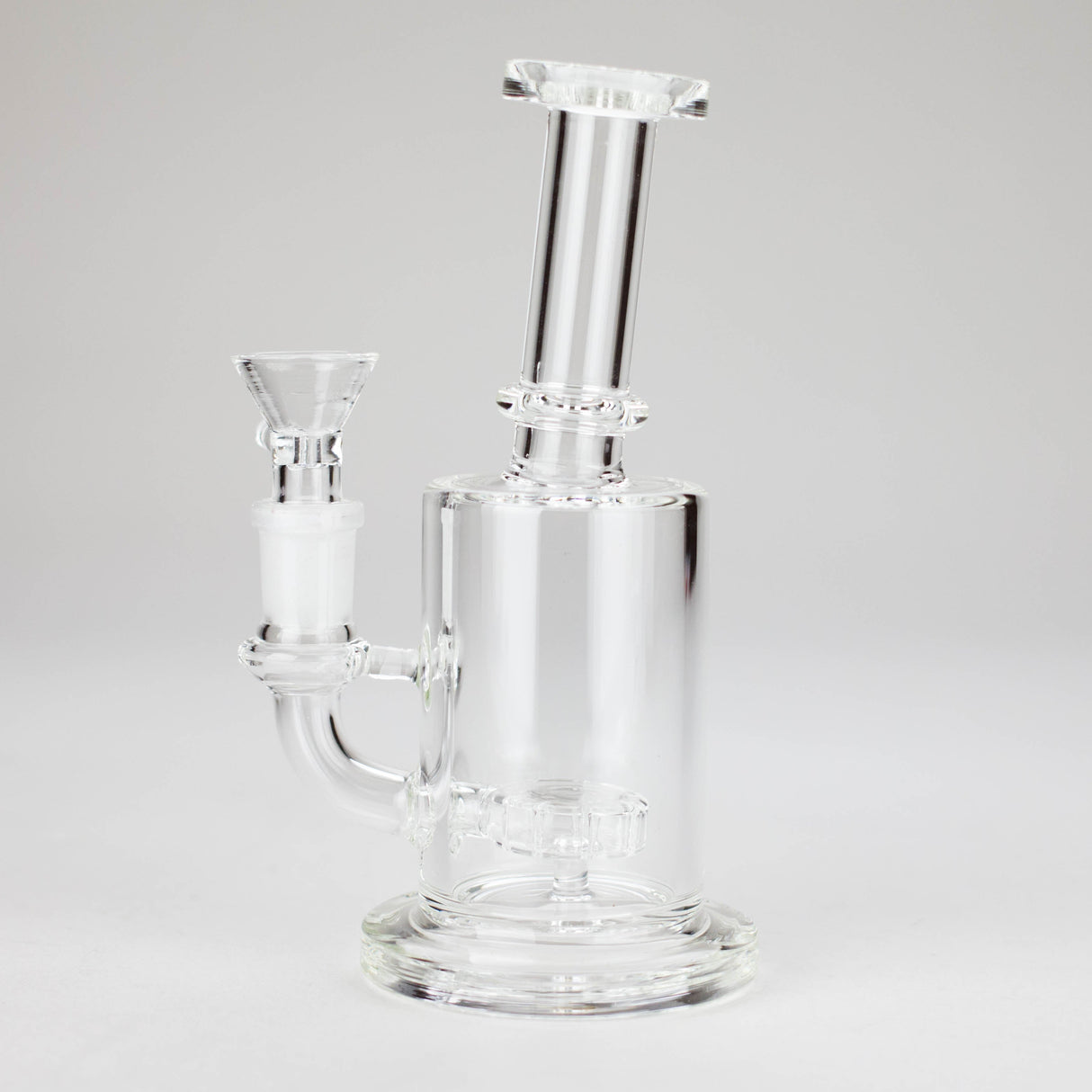 7" Clear Glass Bong with Built-In Diffuser