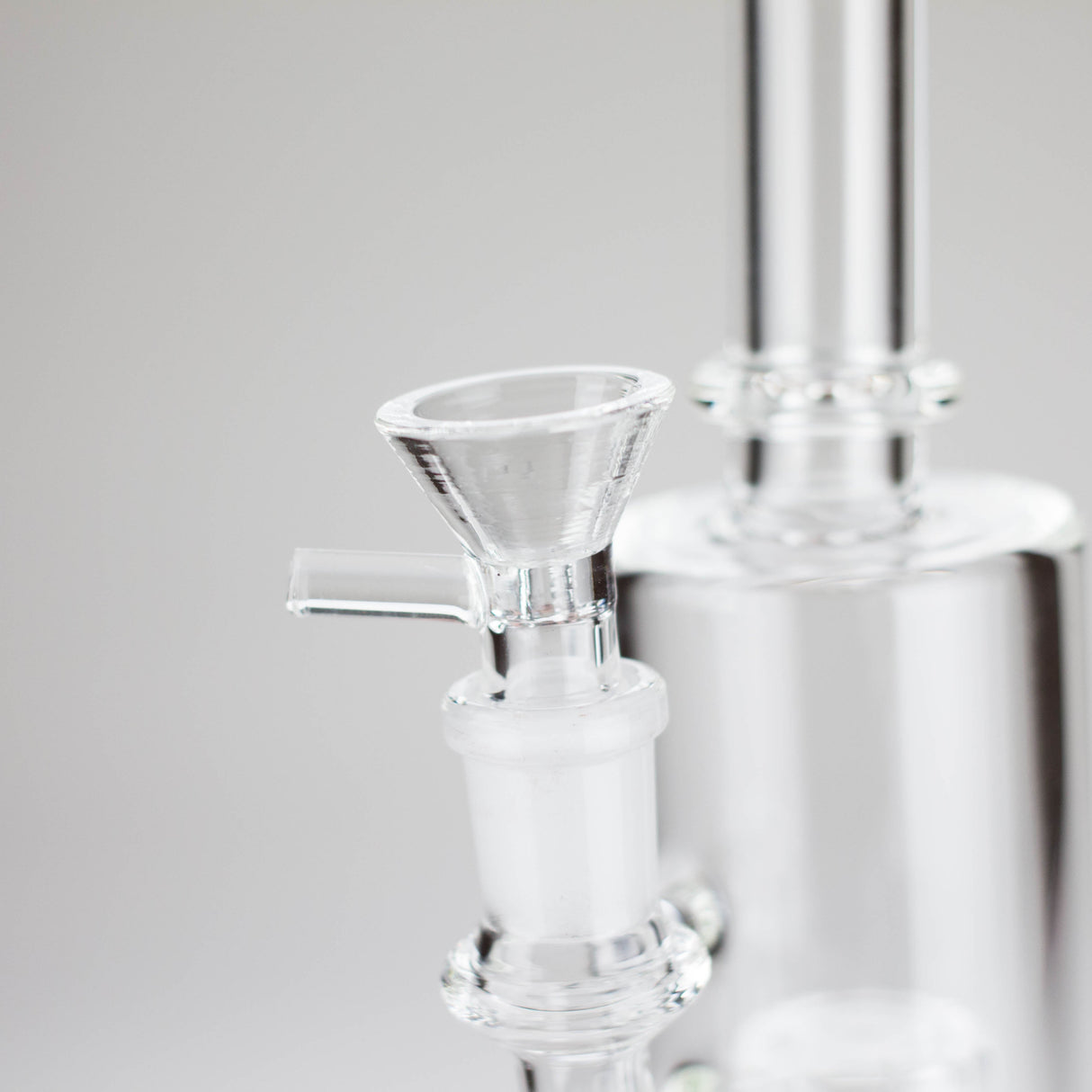 7" Clear Glass Bong with Built-In Diffuser