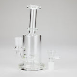 7" Clear Glass Bong with Built-In Diffuser