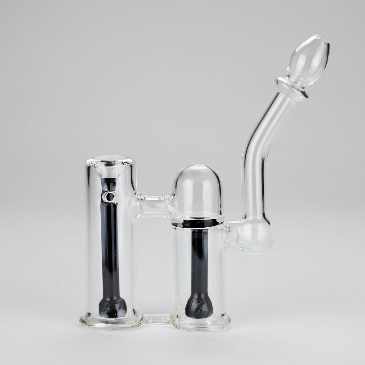 6" Clyde Dual Chamber Glass Bubbler