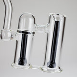 6" Clyde Dual Chamber Glass Bubbler