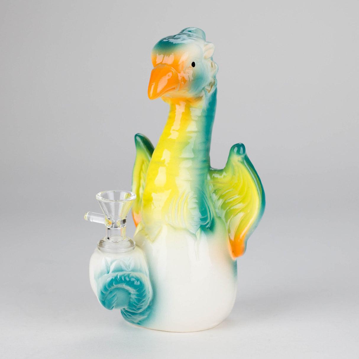 Canadian Distributor Ceramic Bong 8" Folky Bird Design Ceramic Bong – Artistic Handcrafted Style [ES088WP] 8" Folky Bird Design Ceramic Bong – Artistic Handcrafted Style [ES088WP]