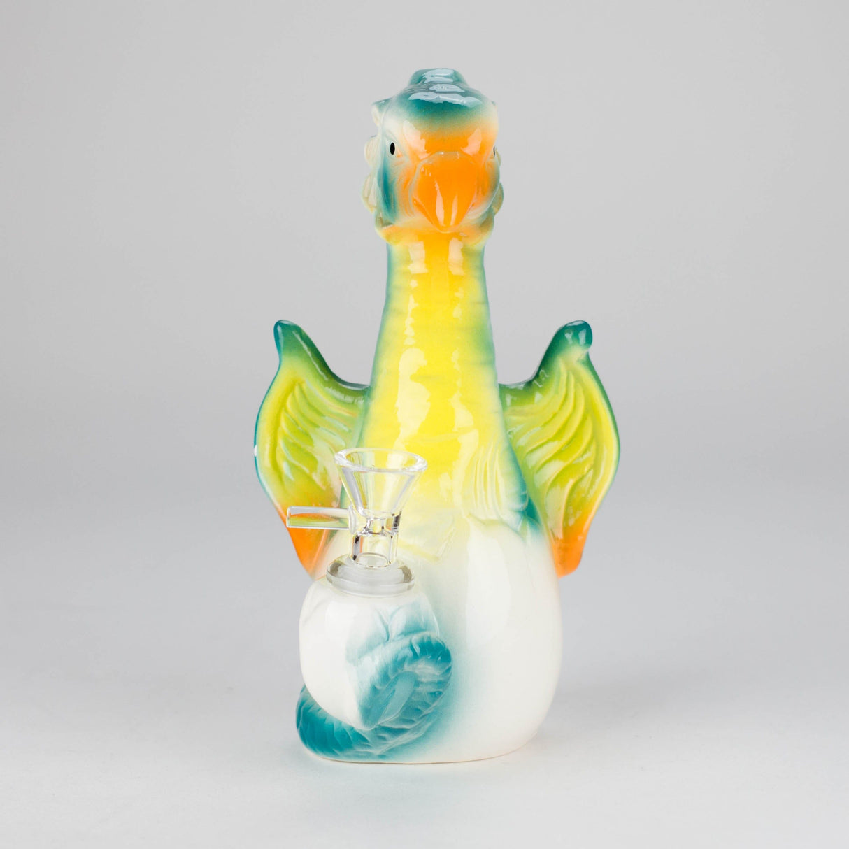 Canadian Distributor Ceramic Bong 8" Folky Bird Design Ceramic Bong – Artistic Handcrafted Style [ES088WP] 8" Folky Bird Design Ceramic Bong – Artistic Handcrafted Style [ES088WP]