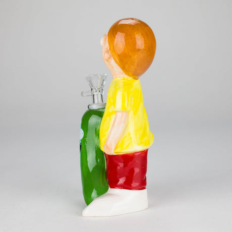 Canadian Distributor Ceramic Bong 7.75″ Vintage Hippie Boy Ceramic Bong – Cartoon-Inspired Fun Design [ES085WP] 7.75″ Vintage Hippie Boy Ceramic Bong – Cartoon-Inspired Fun Design [ES085WP]
