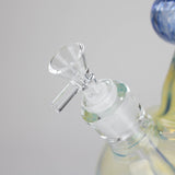 Canadian Distributor Glass Bong 16″ Inside Out Jade Blue Color Tube Glass Bong [C2698] 16″ Inside Out Jade Blue Color Tube Glass Bong [C2698]