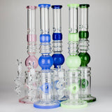 Canadian Distributor Glass Bong 18.5″ Shower Head Perc Glass Water Bong [C2699] 18.5″ Shower Head Perc Glass Water Bong [C2699]