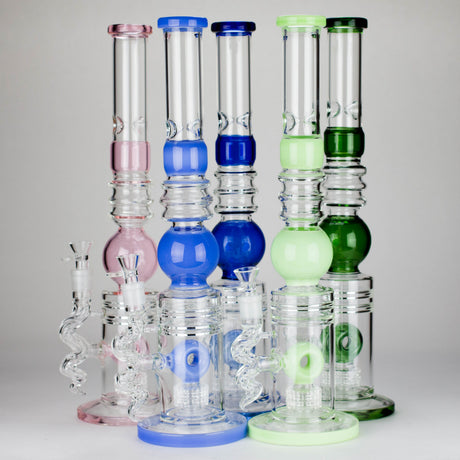 Canadian Distributor Glass Bong 18.5″ Shower Head Perc Glass Water Bong [C2699] 18.5″ Shower Head Perc Glass Water Bong [C2699]