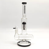 Fortune | 14" Double Inline Stemless to Grid Percolator Bong [1450PC]