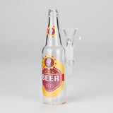 6" Novelty Beer Bottle Glass Water Pipe