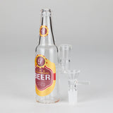 6" Novelty Beer Bottle Glass Water Pipe
