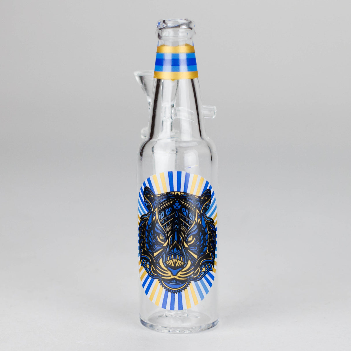 6" Novelty Beer Bottle Glass Water Pipe