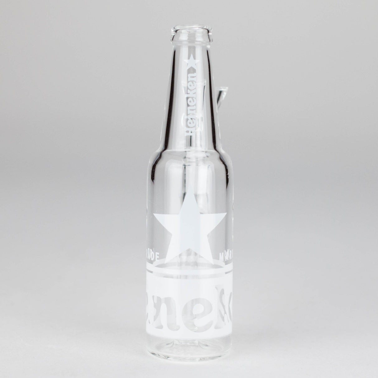 6" Novelty Beer Bottle Glass Water Pipe