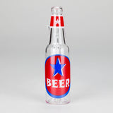 6" Novelty Beer Bottle Glass Water Pipe
