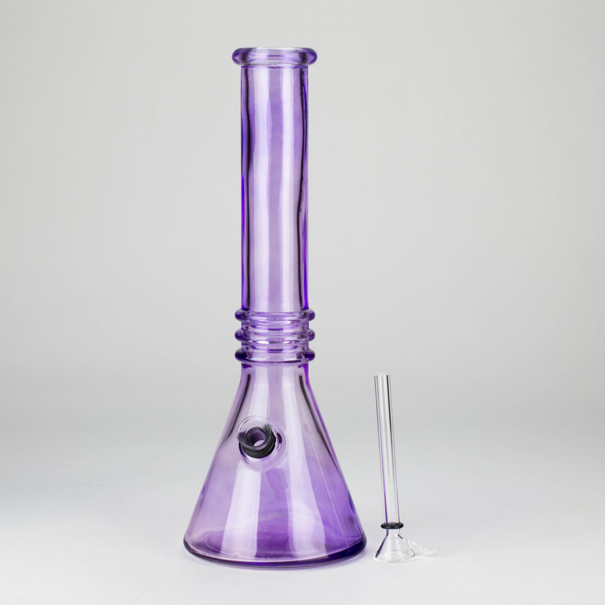 12" Coloured Soft Glass Water Bong with 3.5" Bowl Slide