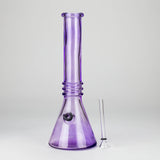 12" Coloured Soft Glass Water Bong with 3.5" Bowl Slide