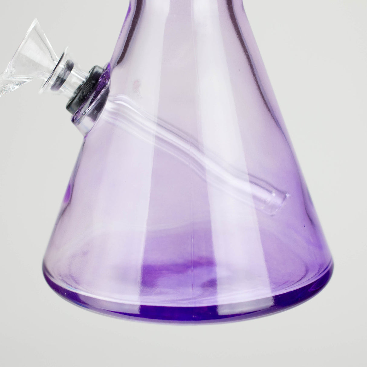 12" Coloured Soft Glass Water Bong with 3.5" Bowl Slide
