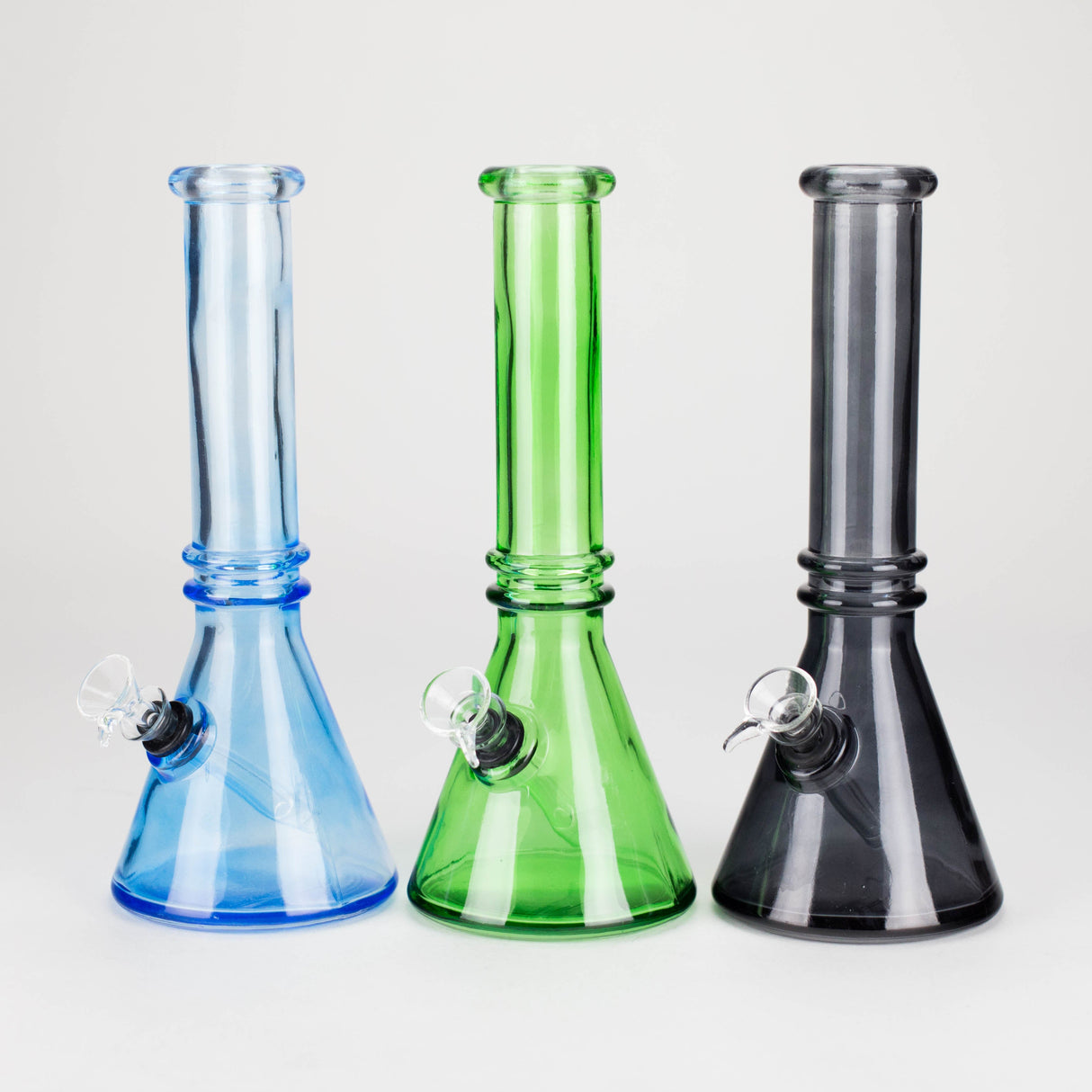 10" Coloured Soft Glass Bong with 9 mm Bowl Slide