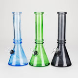 10" Coloured Soft Glass Bong with 9 mm Bowl Slide