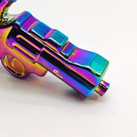 Fortune Glass Bong Electroplated 7.5" Pistol Glass Bong [SGun2-A] Electroplated 7.5" Pistol Glass Bong [SGun2-A]